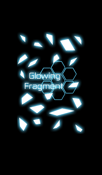 Glowing Fragment LINE Theme store screenshot by Yusatsu Nao