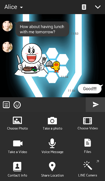 Glowing Fragment LINE Theme store screenshot by Yusatsu Nao