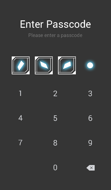 Glowing Fragment LINE Theme store screenshot by Yusatsu Nao